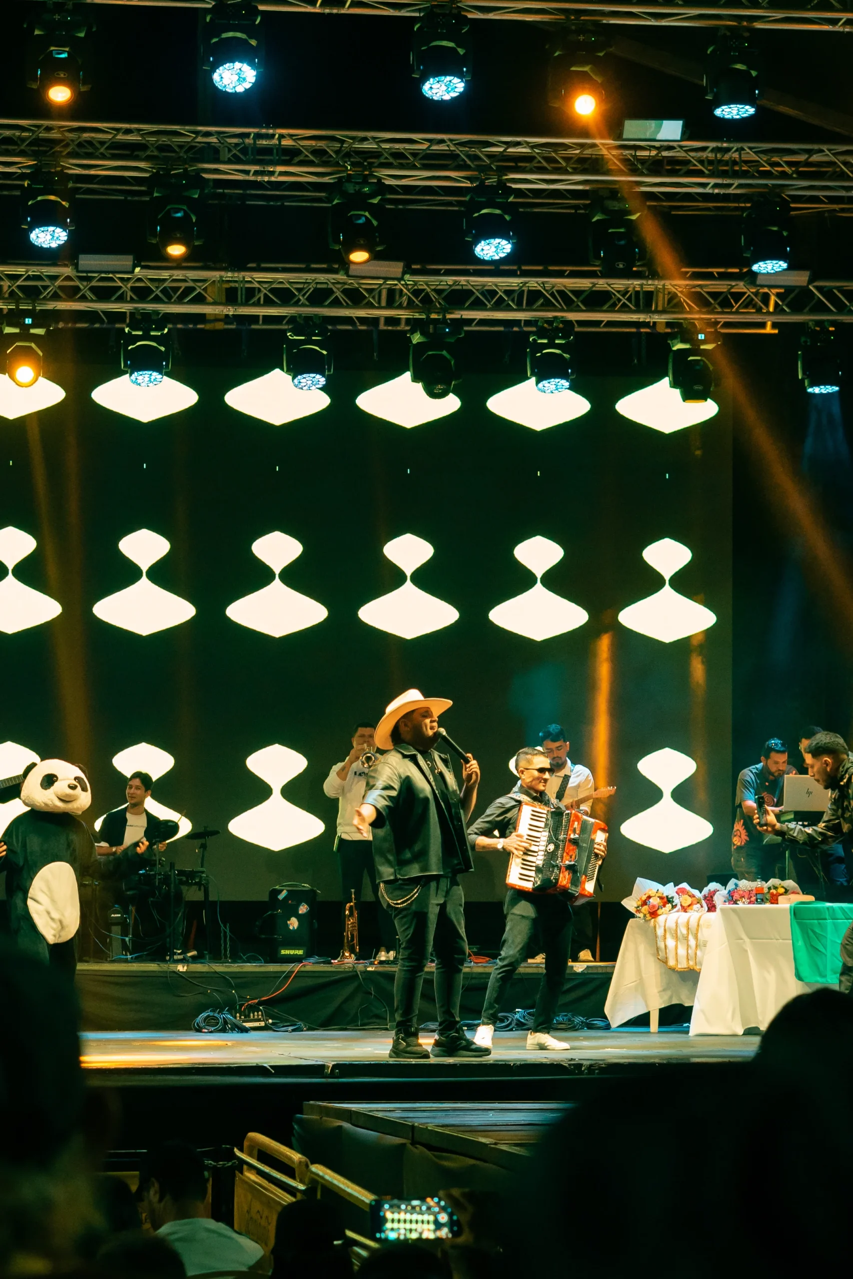 El Panda durante una presentación